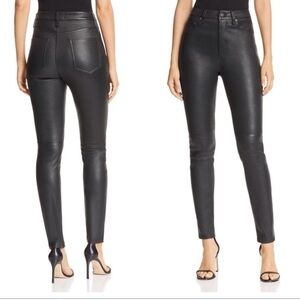 Equipment skinny leather pants women’s 29 black lamb EUC no flaws